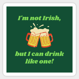 St Patrick's Day Funny Saying Sticker